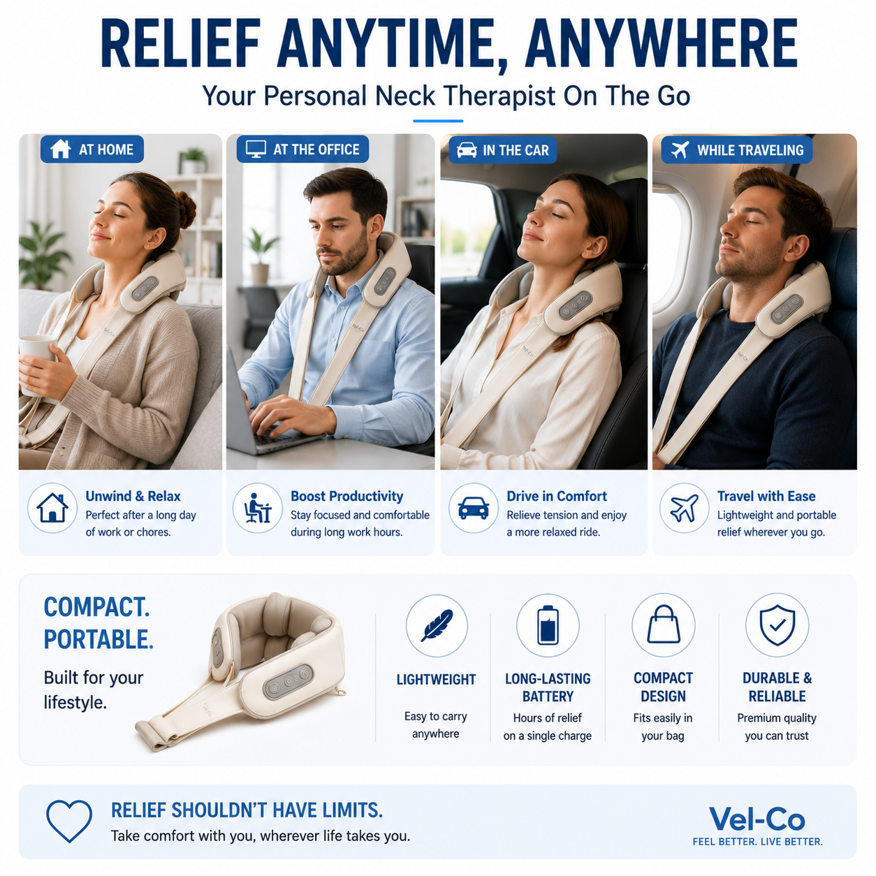 RelaxFlow Neck Therapy Massager